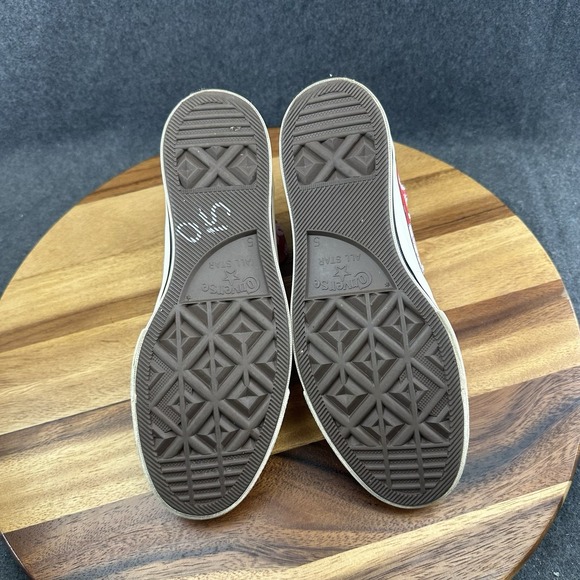 CONVERSE Chuck Taylor 70 Vintage Floral Hi Top Sneaker 568373C University Red 7 - Picture 9 of 10